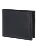oxmox Leather Geldbörse RFID Schutz Leder 12 cm schwarz-freedom anchor