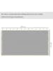 Outsunny Moskitonetz in Schwarz-Weiß 302L x 207B x 1H cm