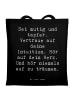 Mr. & Mrs. Panda Tote Bag Spruch Mutig zu sich selbst stehen mit... in Schwarz
