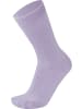 normani 3 Socken aus Cashmere und Merinowolle mit Komfortbund in Rosa/Mauve/Lavendel
