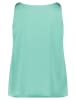 Vera Mont Satin-Bluse mit V-Ausschnitt in Silky Green