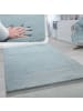 KADIMA DESIGN Hochflor Teppich Unifarben schmutzabweisend in Türkis