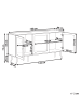 Beliani Vitrine ALBANY in Braun - (W) 150 x (H) 76 x (L) 40 cm