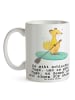 Mr. & Mrs. Panda Geschenktasse Fuchs Stand Up Paddling mit Spruch in Weiß