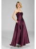 SWING Kleid in aubergine - 0001