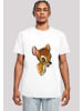 F4NT4STIC T-Shirt Disney Bambi Zeichnung in weiß