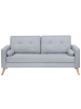 Beliani 2-Sitzer Sofa KALMAR in Grau/Braun - (W) 182 x (H) 88 x (L) 74 cm