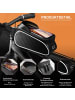 Wisam® Wasserdichte Fahrradtasche für Smartphones bis 6,5'' in Schwarz