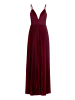 Vera Mont Chiffonkleid mit V-Ausschnitt in Deep Dahlia