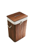 relaxdays 3 x Wäschekorb in Braun - (B)43,5 x (H)65,5 x (T)33,5 cm