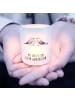 Mr. & Mrs. Panda Deko Windlicht Turteltauben Liebe mit Spruch in Transparent