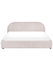 Beliani Doppelbett QUILLIEN in Beige/Grau - (W) 192 x (H) 91 x (L) 217 cm