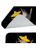 Mr. & Mrs. Panda Badteppich Rabe Sombrero ohne Spruch in Schwarz