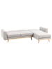Beliani Ecksofa KAARINA in Grau/Braun - (W) 260 x (H) 87 x (L) 152 cm