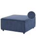 Beliani Ottomane ARDAL in Blau/Schwarz - (W) 86 x (H) 45 x (L) 86 cm