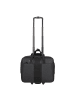 Dermata 2 Rollen Businesstrolley 46 cm Laptopfach in schwarz