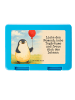 Mr. & Mrs. Panda Brotbox Pinguin Luftballon Design mit Spruch in Weiß