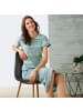 REDBEST Single-Jersey Nachthemd in hellblau/grau