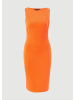 comma Kleid lang in Orange