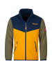 Trollkids Fleece Jacke "Oppdal XT" in Moosgrün/Goldgelb/Blau