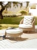 Beliani 2-tlg Gartenstuhl ARCILLE in /Beige/Weiß