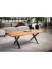 KADIMA DESIGN Couchtisch 120x60x46 cm Massivholz / Metall Baumkante, Design