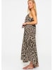 SASSYCLASSY Musselin Beach Kleid in Braun