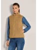 MADELEINE Strickweste mit Zopfmuster in caramel