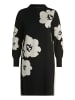 Betty Barclay Strickkleid mit Stehkragen in Patch Black/Cream