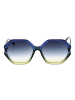 Ana Hickmann Frauen Sonnenbrille Geometrisch Blau