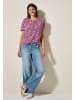 Cecil Ausbrenner T-Shirt mit Print in Rosa