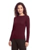 CARTOON Langarm-Shirt mit Kragen in Dark Aubergine