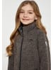 Schmuddelwedda Mädchen (Kids) Strickfleecejacke in Grau Melange