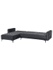 Beliani 2-tlg Ecksofa ABERDEEN in Schwarz