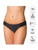 Aquarti Aquarti Damen Bikinihose mit seitlichen Raffungen in schwarz