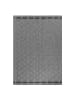 KADIMA DESIGN Teppich Outdoor Flachgewebe Rauten-Muster Polypropylen Balkon in Grau