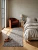 KADIMA DESIGN Teppich Kurzflor für Fußbodenheizung BOLLIN naturlook Wohnzimmer in Greige