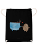 Mr. & Mrs. Panda gymnastiktasche Kaffee Bohne ohne Spruch in Schwarz