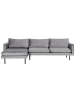 Beliani Ecksofa VINTERBRO in Grau/Schwarz - (W) 279 x (H) 86 x (L) 162 cm