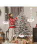 HOMCOM Weihnachtsbaum in Grün & Weiß 109L x 109B x 180H cm