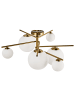 Beliani Deckenleuchten ISAR in Gold/Weiß - (W) 73 x (H) 34 x (L) 18 cm