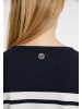 DreiMaster Maritim Damen Strickpullover in Marine Wollweiss