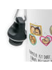 Mr. & Mrs. Panda Trinkflasche Igel Familie mit Spruch in Weiß