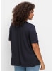 sheego T-Shirt in tiefblau