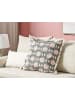 Beliani Dekokissen DIANTHUS in Bunt/Grau/Rosa - (W) 60 x (H) 4 x (L) 60 cm