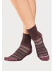 Bench Wandersocken in 1x ruby, 1x beige