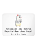 Mr. & Mrs. Panda Magnet Hebamme Superheld mit Spruch in Weiß
