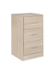 FineBuy Nachttisch in Grau / Spanplatte / 38x35x68