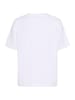 Kaffe T-shirt KAadelina Loose fit in Optical White/Red Text Print