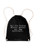 Mr. & Mrs. Panda Gym Bag Nur die besten Mütter... mit Spruch in Schwarz